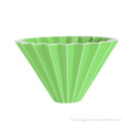 Tazza filtro caffè gocciolatore in ceramica forma origami